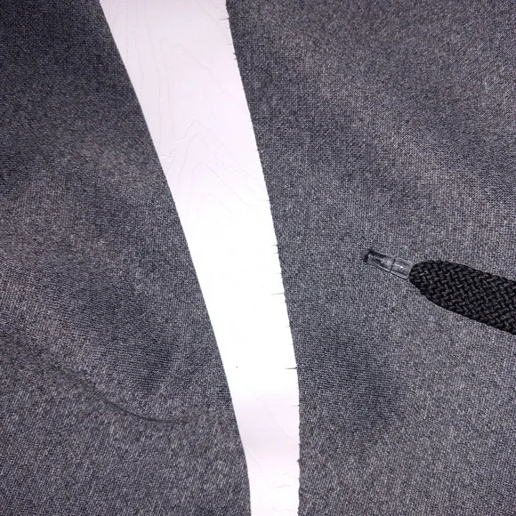 Nike Men M Hoodie Sweatshirt Gray Dri-Fit Pullover Big Center Swoosh Mock Neck - Picture 7 of 11